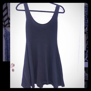 Cotton Tank Summer Dress with A-line Skirt - S